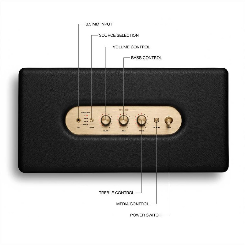 MARSHALL WOBURN III BK BT AUX SPEAKER - Image 6