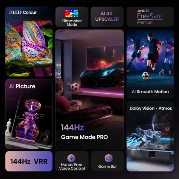 HISENSE 85Q7Q 85in QLED 4K 144HZ SMART - Image 3
